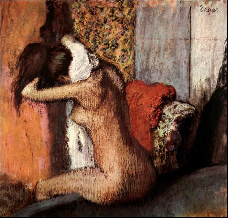 Edgar Degas After the Bath oil painting image